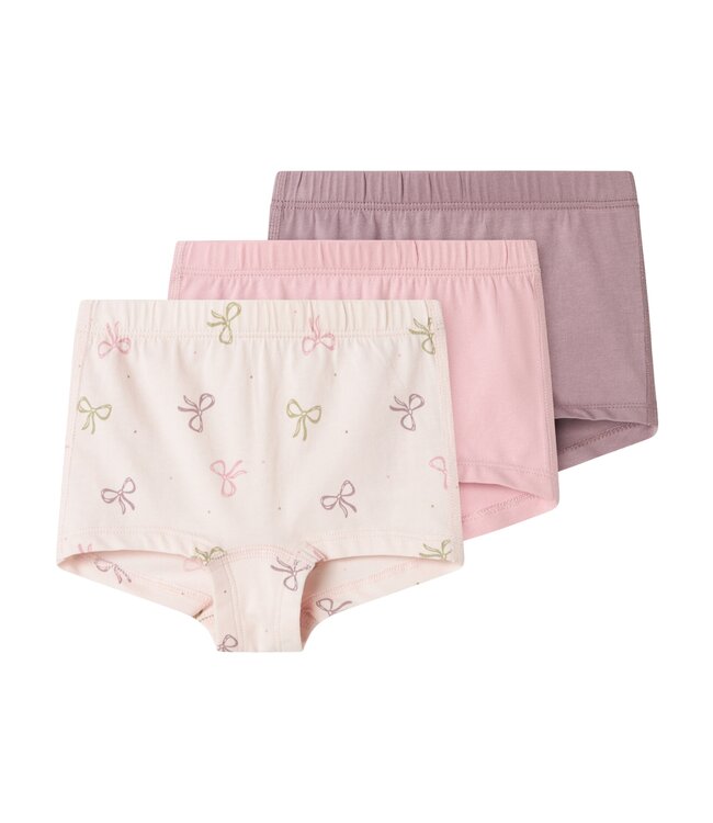 Name it Shortje Bow Barely Pink 3-pack