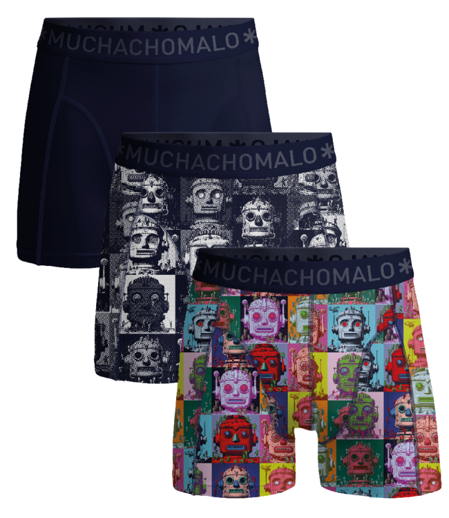 Muchachomalo Boxershort Robot Heads3-pack