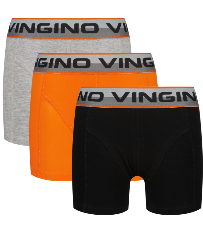 Vingino Boxershorts Solid Orange Red 3er-Pack