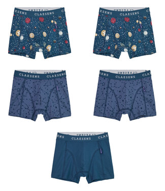 Claesen's Boxershorts Multi Planet 5er Pack