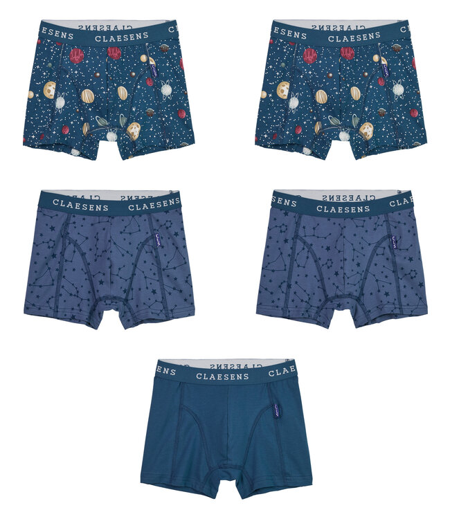 Claesen's Boxershorts Multi Planet 5er Pack
