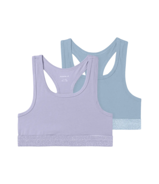 Name it Crop top Heather Lurex NEW 2-pack