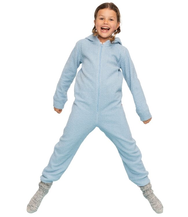 Claesen's Jumpsuit cotton teddy Winter Sky