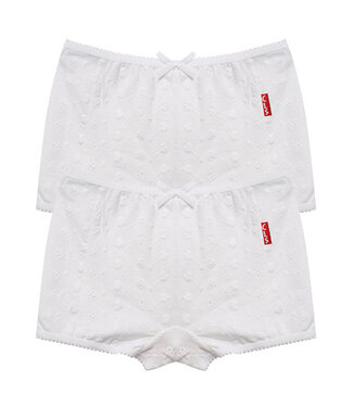Claesen's Boxertje White Embroidery 2-pack