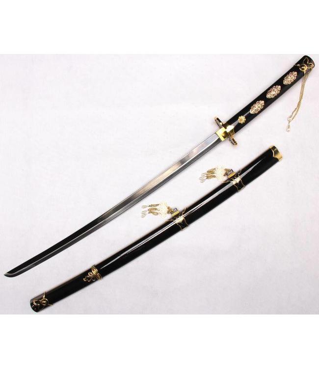 Zwart parel katana zwaard