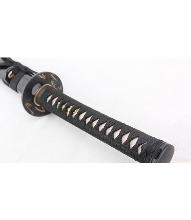 Schwarz Samurai katana schwert mit kogatana messer