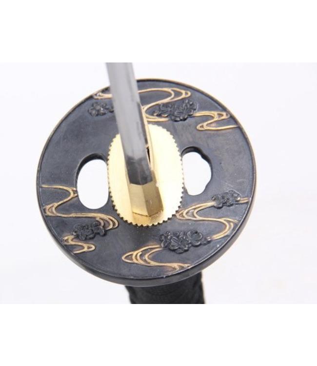 Schwarz Samurai katana schwert mit kogatana messer