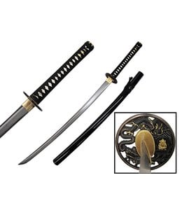 Dragon damascus samurai sword
