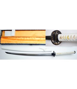 Naginata wit samurai zwaard