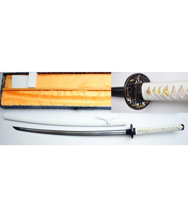 Naginata white samurai sword