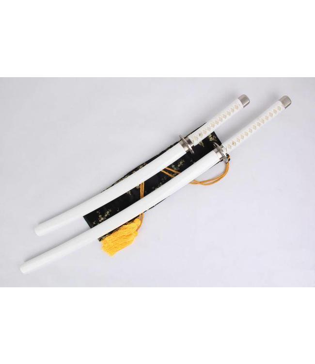 White amurai sword set