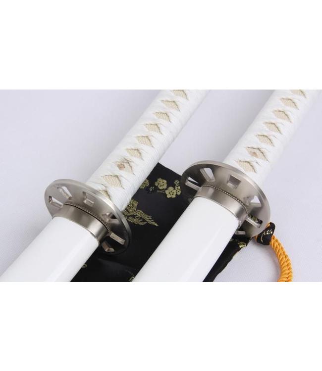 White amurai sword set
