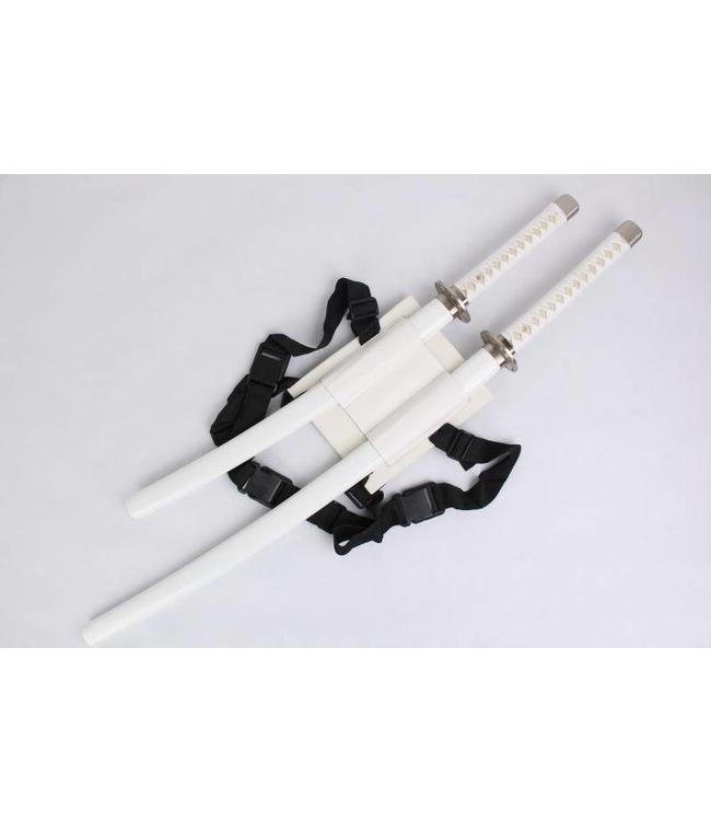 White amurai sword set