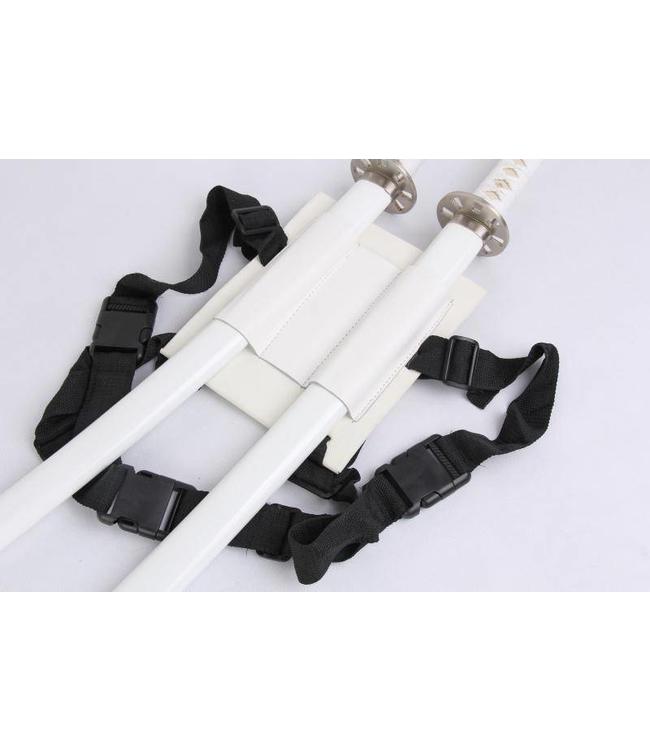 White amurai sword set
