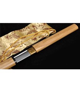Samurai Shirasaya zwaard Damast hout