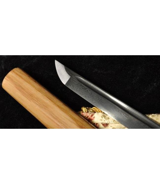 Samurai Shirasaya zwaard Damast hout