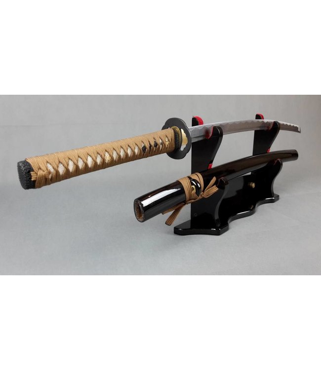 Brown Damascus Steel samurai sword