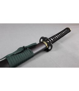 Black green samurai sword