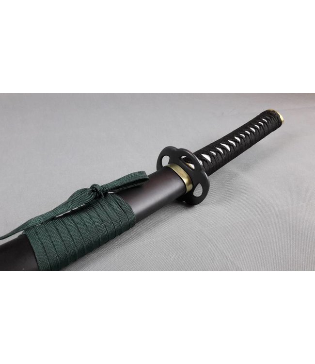 Black green samurai sword