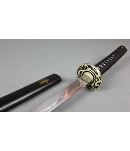 Zwart rvs samurai zwaard met japans teken