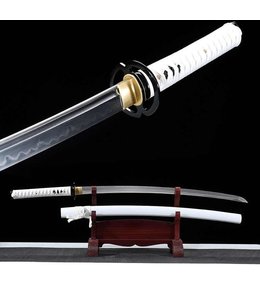1095 staal samurai zwaard wit