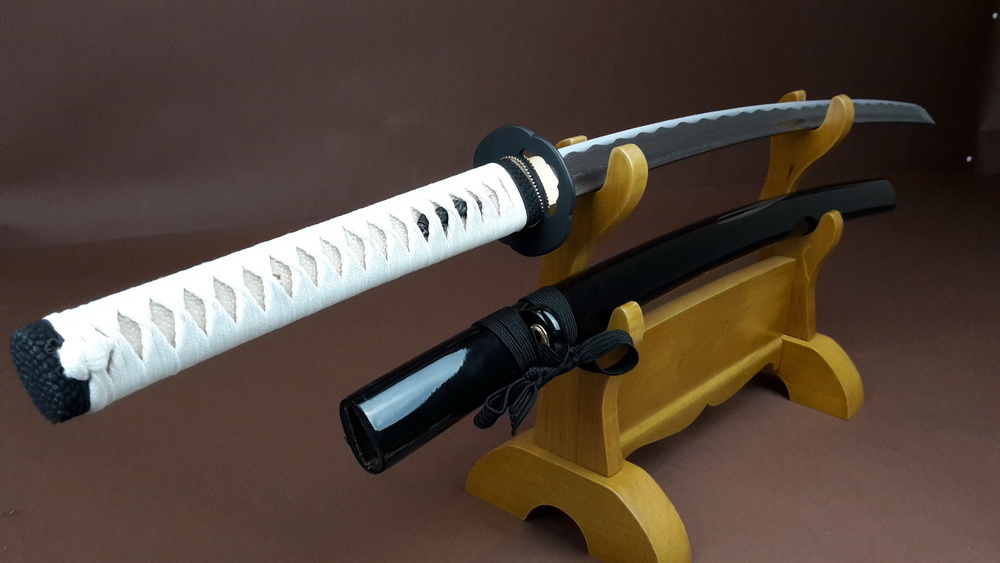 Damast Zwart Wit katana zwaard Zwaarden kopen Zwaarden Samurai