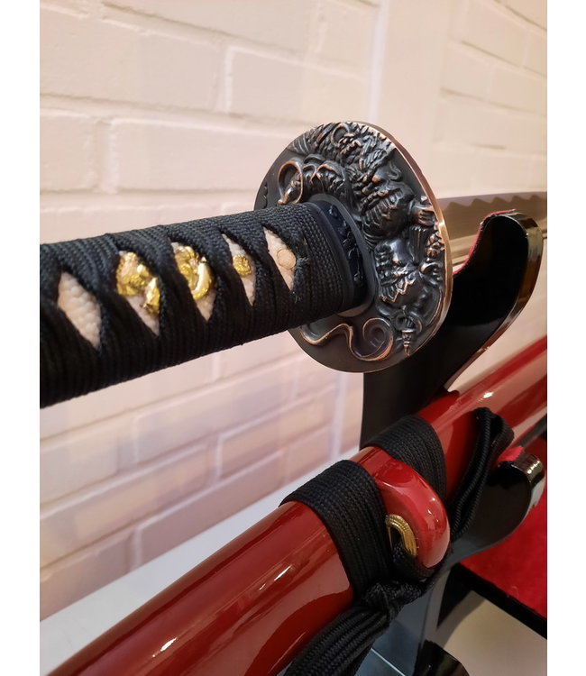 War Men Samurai zwaard met rode saya