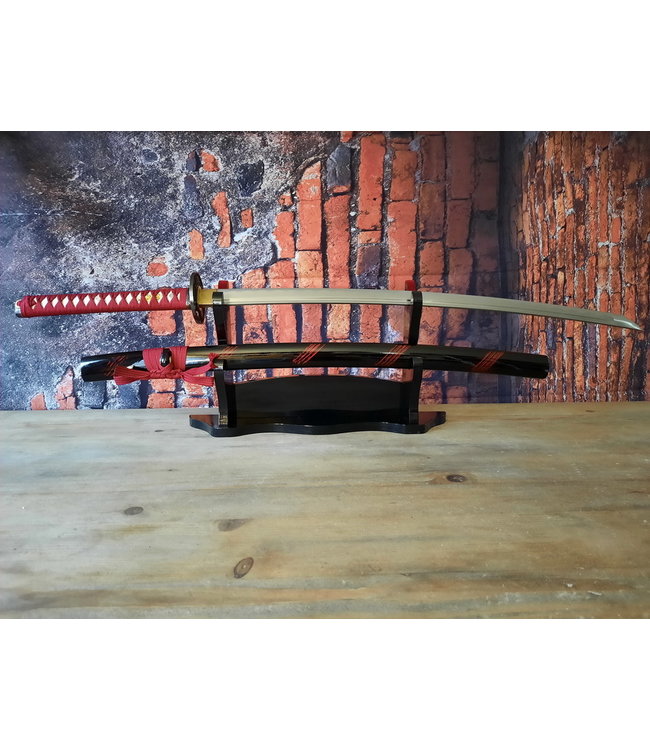Red stripes samurai zwaard