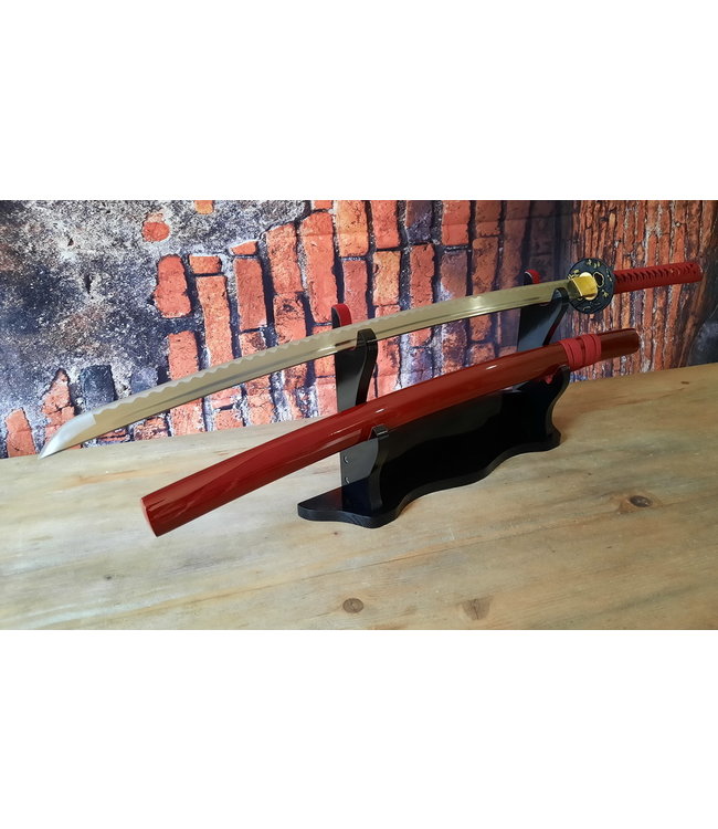 Black Ray rood katana samurai zwaard