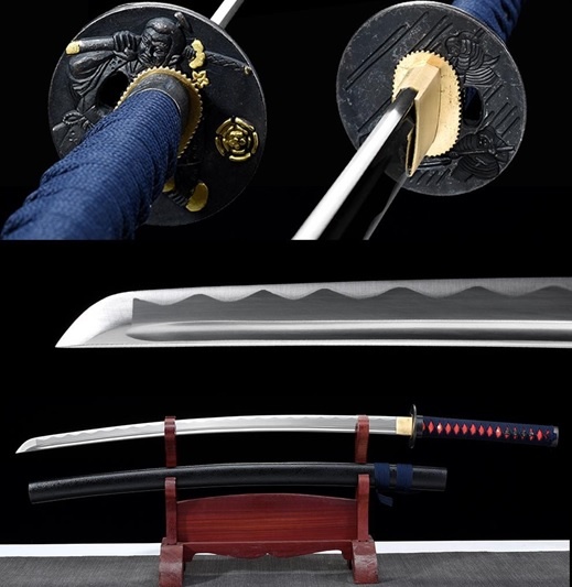 B4 Blue Red Katana Samurai Zwaard Zwaarden kopen Zwaarden Samurai