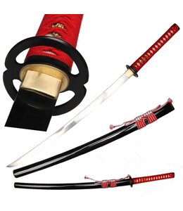 Red white Sageo samurai zwaard