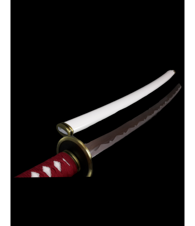 Red white rvs samurai sword