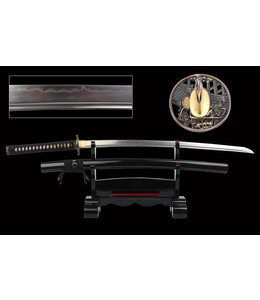 T10 steel sword clay tempered red - Copy - Copy - Copy - Copy - Copy