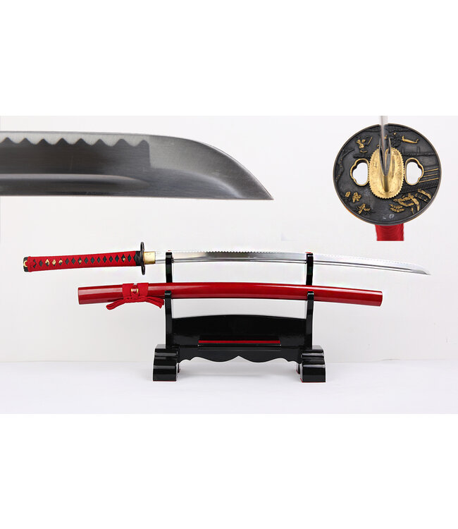 Musashi katana schwert  rot - Copy - Copy - Copy