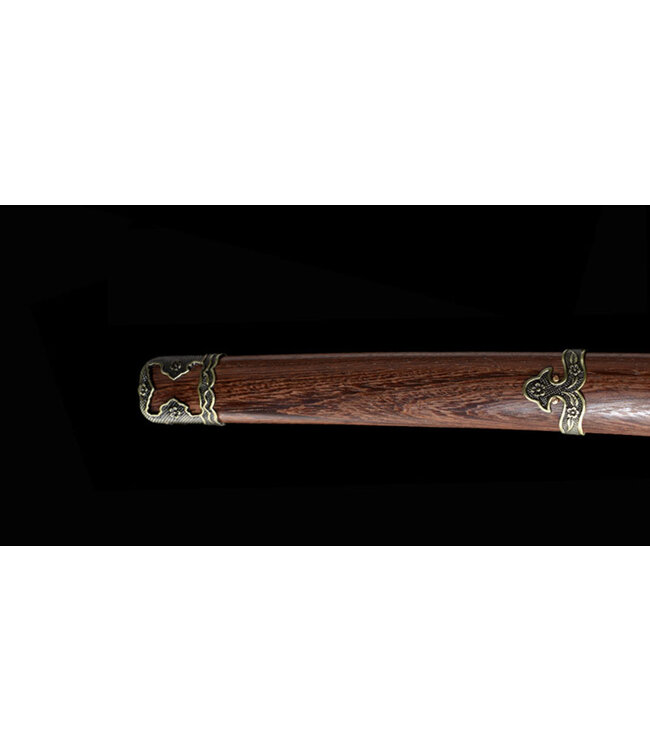 TT10 staal samurai zwaard met lederen ito