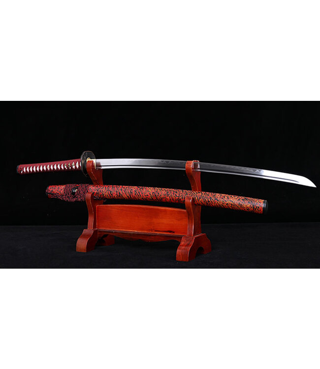 T10 steel sword clay tempered temple red - Copy - Copy - Copy - Copy - Copy - Copy - Copy