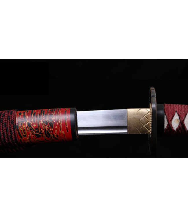 T10 staal Red Gold samurai zwaard