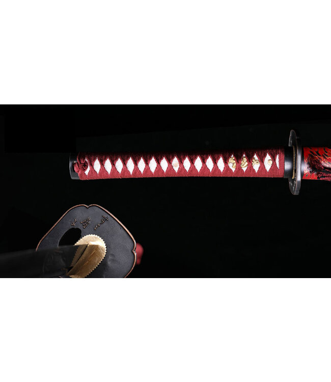 T10 staal Red Gold samurai zwaard