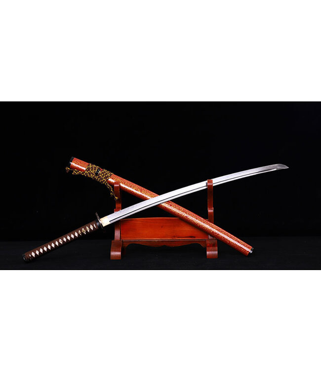 T10 steel sword clay tempered temple red - Copy - Copy - Copy - Copy - Copy - Copy