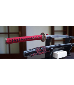 T10 steel sword clay tempered red - Copy - Copy - Copy - Copy