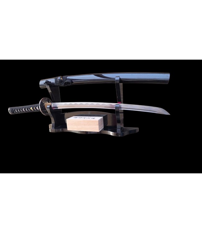 Wakizashi samurai zwaard damast staal
