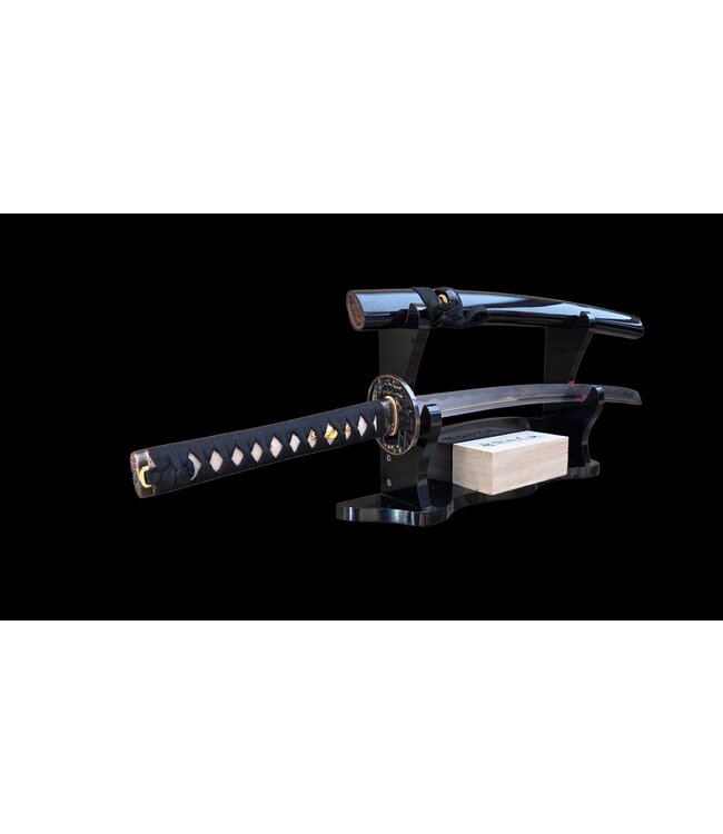 Wakizashi samurai zwaard damast staal