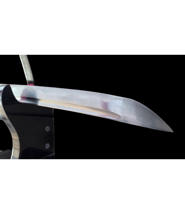 Wakizashi samurai zwaard damast staal