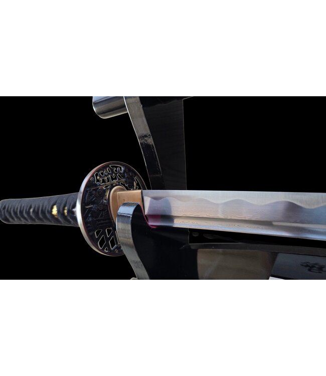 Wakizashi samurai zwaard damast staal