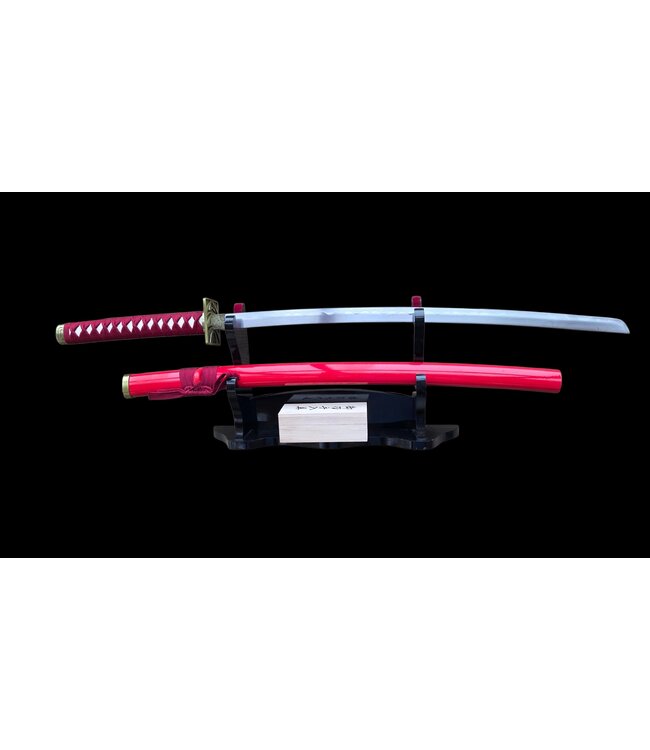 Red gold katana