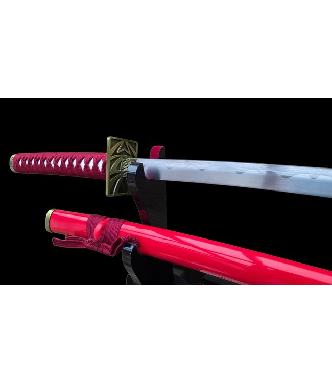 Red gold katana