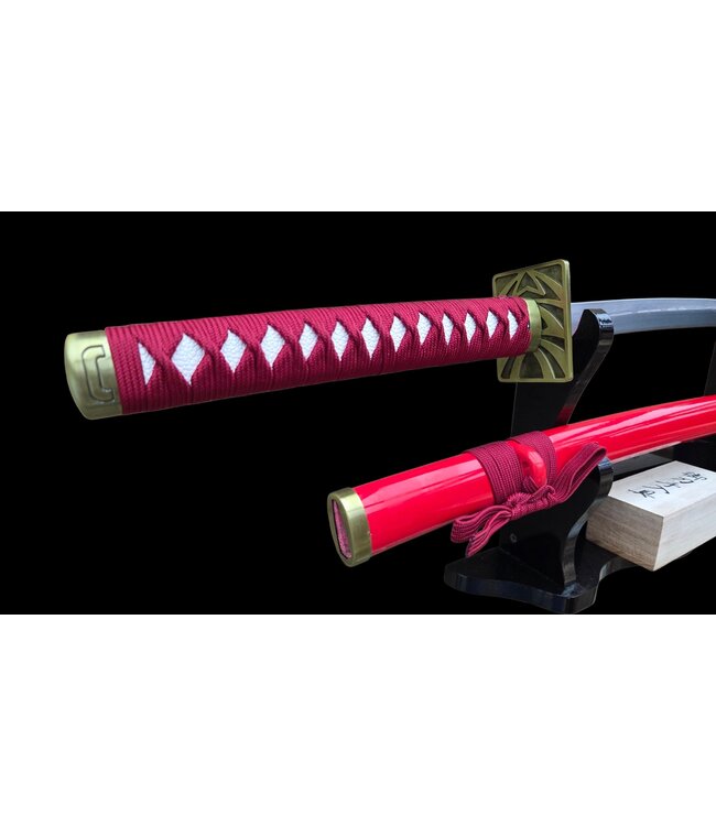 Red gold katana