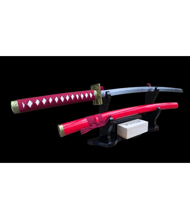 Red gold katana