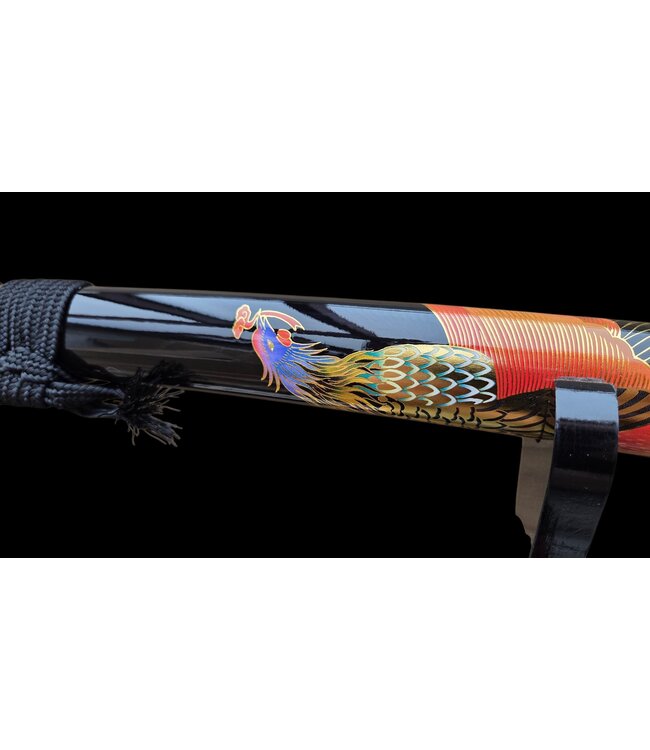 Damast staal Feniks katana zwaard