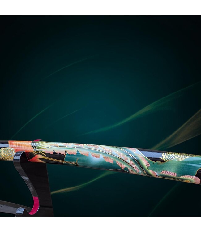 Damast staal Feniks katana zwaard